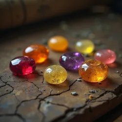 A master jeweler's collection of flavor-caught gems, each containing the essence of a unique culinary creation