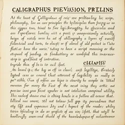 Shows the core principles of Calligraphus's philosophy clarity efficiency and essentialism guiding his script revisions.