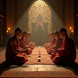 Monks Practicing Chantweaving