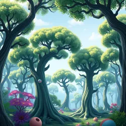 A view of the Squidward Forest