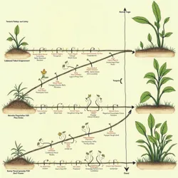 Theoretical model showing the retroactive germination patterns of habafropzipulops and other pre-emergent species