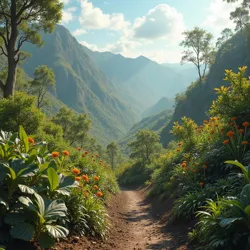 Endemic plant species in the caldera