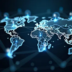 Visual representation of GTRN's worldwide research connections and data sharing networks