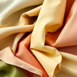 A collection of sustainable fabrics