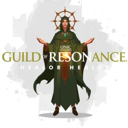 A healer from the Guild of Resonance using sound waves to cure ailments