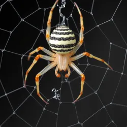 Silk-weaving spider