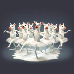 The full Dancing Dairy Division ensemble during their "Cream Dreams" world tour image