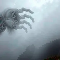 A depiction of the Misty Mountain Specter in the fog