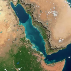 NASA satellite imagery showing the extent of flooding across the Nile River basin 24 hours after the dam's destruction. The flood zone reached widths of up to 80 kilometers in parts of Sudan.