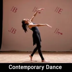 A contemporary dancer performing on stage