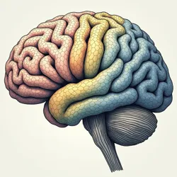 Brain activity patterns showing transition from object-primary to morphism-primary cognition