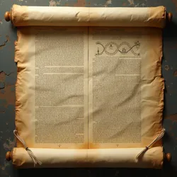 Ancient Greek mathematical scroll