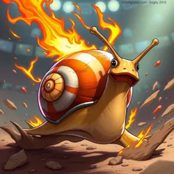 Champion snail in action