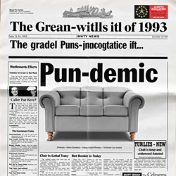 Newspaper headline about the pun outbreak