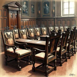 The famous "Speaking Seats" of the [Oaklandian Parliament](#) during their landmark property rights debate