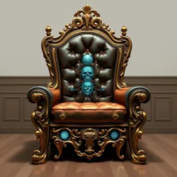 Ornate thinking throne