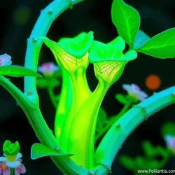 Bioluminescent flora display during the Pollination Festival