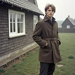 Caspian Vogt-Gabrielsen photographed at the family estate in Draumen, 1977