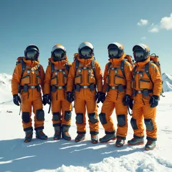 The last known image of the complete expedition team, taken one day before their departure