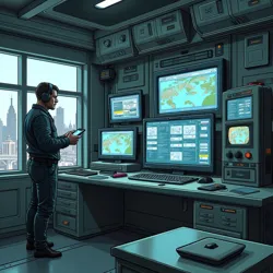 Advanced reality monitoring equipment at the Wardens' primary facility in [New Alexandria](#)