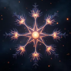 Stellar formation resembling multiple interconnected minds