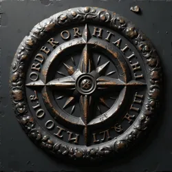 Ancient monastery seal showing the Order's symbol