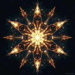 Magical energy patterns emanating from a confirmed stellar anchor, captured through specialized void-sensing equipment