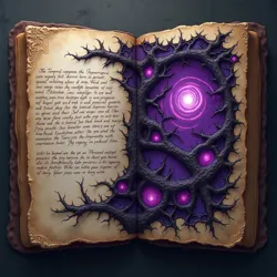 Ancient tome depicting undying corruption effects