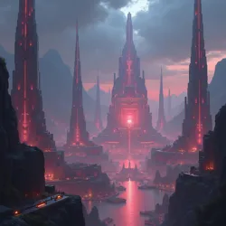 The crystalline spires of Hebhastun's central metropolis rise above the district's perpetual ambient glow, powered by countless psionic reactors