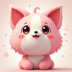 AI-generated hypercute character