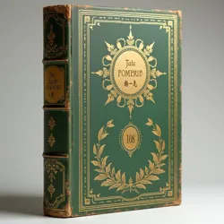 A preserved first edition cover of "The Jade Merchant's Daughter," one of the most famous Green Pavilion Romances, published in 1845