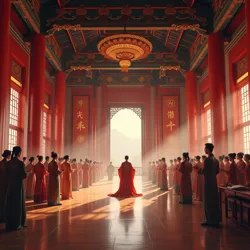 The Grand Hall of Cultural Harmony where Empress Wu Mei personally oversaw major integration ceremonies