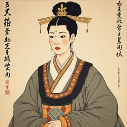 Portrait of Empress Wu Mei