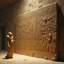 Ancient inscriptions in the [Hall of Memories](#) depicting the first contact between Xyronians and Nibiruan entities